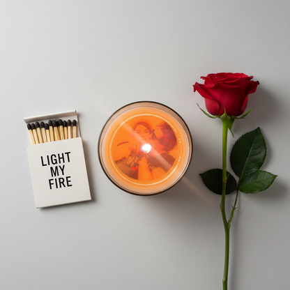 Sérsniðið kerti með þinni mynd